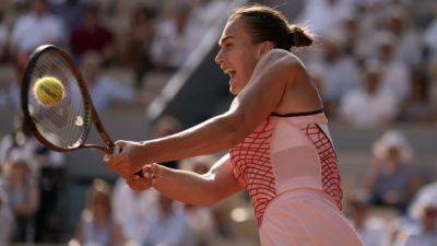 Elina Svitolina - Sabalenka sets sights on Wimbledon after taking spotlight off politics - channelnewsasia.com - Russia - France - Ukraine -  Moscow - Belarus -  Paris - county Alexander