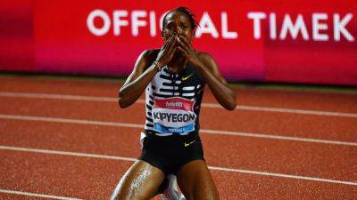 Faith Kipyegon - Ciara Mageean - Olympic gold winner Faith Kipyegon sets new women's 1500m record at Florence Diamond League - eurosport.com - Usa - Ethiopia - Ireland - county Florence - Kenya