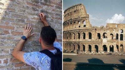 Tourist who carved name in Colosseum identified by Italian police