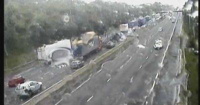LIVE: Seven-mile queues on M62 with drivers stuck in traffic after crash - updates