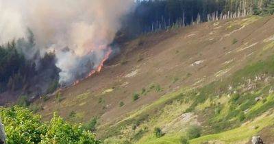 Live updates as Maerdy Mountain fire leads to road closure with police and fire crews present - walesonline.co.uk
