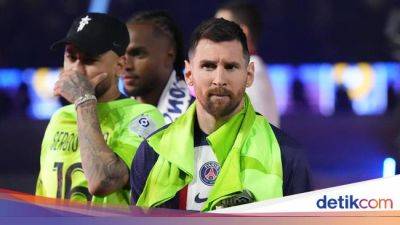 Lionel Messi - Paris Saint-Germain - Detik-detik Messi Cabut Disusul Neymar di Pesta Juara PSG - sport.detik.com