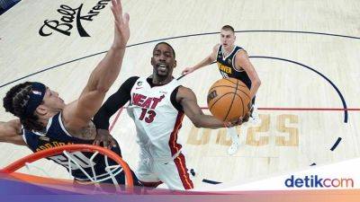 Denver Nuggets - Nikola Jokic - Miami Heat - Gabe Vincent - Final NBA 2023: Miami Heat Menangi Gim 2, Skor Imbang 1-1 - sport.detik.com