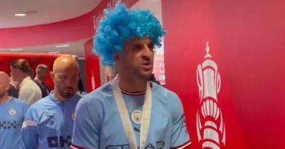 Belly slides, dancing and beer - how Man City players celebrated FA Cup win vs Manchester United
