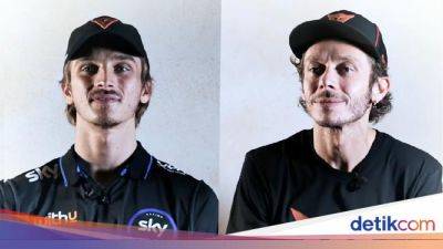 Valentino Rossi - Francesco Bagnaia - Franco Morbidelli - Marco Bezzecchi - Luca Marini - Marini Ungkap Sering Dapat Nasihat Penting dari Rossi - sport.detik.com