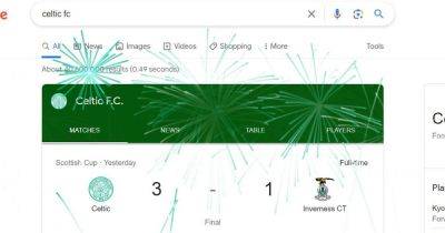 Google toasts Celtic Treble as Ange's champions given fireworks treatment after world record smashed - dailyrecord.co.uk - Scotland