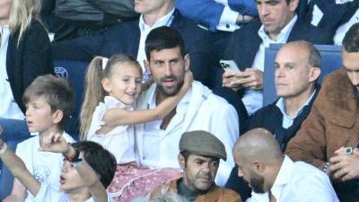 Novak Djokovic says it was an 'honour' to meet Lionel Messi and Neymar with his kids ahead of PSG match