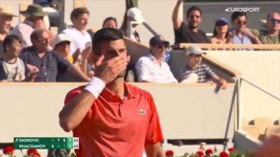 French Open: ‘Thank you for yelling at me!’ - Novak Djokovic blows kiss to fan, John McEnroe reacts