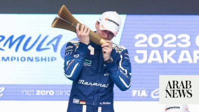 Max Verstappen - Jake Dennis - Mitch Evans - Pascal Wehrlein - Nick Cassidy - Josef Newgarden - Max Gunther makes motorsport history with Formula E win in Indonesia - arabnews.com - Germany - Spain - Monaco - Indonesia -  Jakarta -  Indianapolis