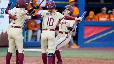 Florida State tops Tennessee, to face Oklahoma for WCWS title - ESPN - espn.com - Florida - state Tennessee -  Oklahoma City - state Oklahoma - county Ashley