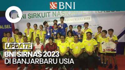 Gelaran BNI Sirnas 2023 di Banjarbaru Usia, PB Mansion Dapat 5 Juara