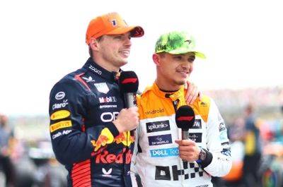 Max Verstappen - Lando Norris - Verstappen gives Lando Norris and his 'super quick' McLaren Max(imum) credit - news24.com - Britain