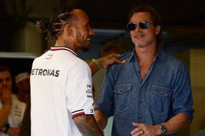 Brad in the pits: Lewis Hamilton 'excited' to begin filming new F1 movie with Pitt in Silverstone