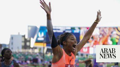 Gabby Thomas holds off Sha’Carri Richardson to claim the 200 meters at US track and field championships