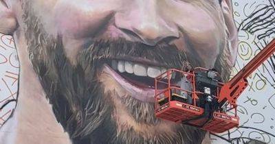 Manchester United icon David Beckham helps paint Lionel Messi mural ahead of Inter Miami transfer