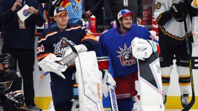 Rangers, Islanders netminders show off incredible strength with unconventional offseason workout