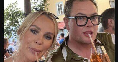 Amanda Holden - Amanda Holden says 'we're back' after fans do double take in teenage daughter mistake over robe snap - manchestereveningnews.co.uk - Britain - Italy
