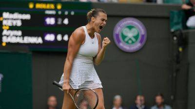 Elena Rybakina - Karolina Pliskova - Aryna Sabalenka overpowers Madison Keys to reach Wimbledon semis - ESPN - espn.com - Russia - France - Ukraine - Australia - Belarus