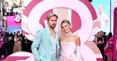 Barbie London premiere sees stars Margot Robbie and Ryan Gosling take to the pink carpet