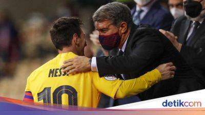 Soal Kans Messi Balik ke Barca, Laporta: Tanyakan ke Dirinya