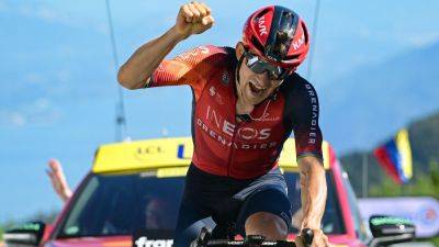 Tour de France: Michal Kwiatkowski wins atop Grand Colombier as Tadej Pogacar trims gap to Jonas Vingegaard