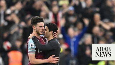 Christian Pulisic - Mikel Arteta - Declan Rice - Jude Bellingham - West Ham - Arsenal sign Declan Rice from West Ham for a deal worth a reported $138m - arabnews.com - Britain - Switzerland - Italy - Saudi Arabia - county Christian