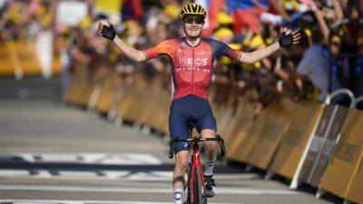 Adam Yates - Sepp Kuss - Spain's Rodriguez wins stage 14 as Vingegaard holds slim Tour de France lead - france24.com - France - Spain - Australia - Slovenia