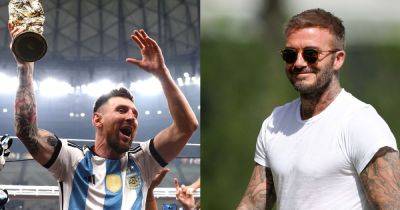 What Manchester United legend David Beckham said to welcome Lionel Messi to Inter Miami