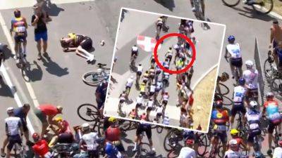 Sean Kelly - Sepp Kuss - Dan Lloyd - Fan causes huge crash at Tour de France 2023 that sends riders ‘down like skittles’ on Stage 15 - eurosport.com - France