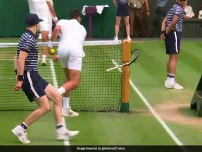 Watch: Frustrated Novak Djokovic Slams Racket In Wimbledon Final, Breaks It Into Pieces