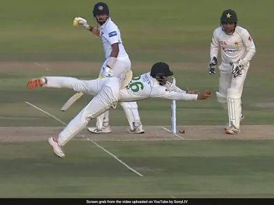 Babar Azam - Watch: Imam-ul-Haq Takes A Blinder At Short Leg During 1st Test vs Sri Lanka - sports.ndtv.com - Sri Lanka - Pakistan
