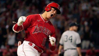 Mark J.Terrill - Shohei Ohtani's clutch homer vs Yankees comes with epic bat flip - foxnews.com - Usa - New York - Los Angeles - state Texas - state California - county King