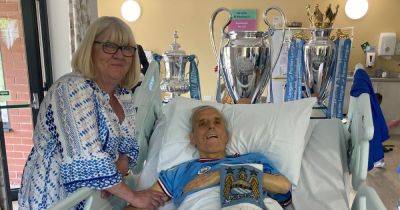 Terminally ill Man City fan gets Champions League trophy surprise