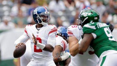 Katelyn Mulcahy - Giants’ Darius Slayton defends Tyrod Taylor, blames backup role on lung mishap - foxnews.com - New York - county Eagle - Los Angeles - state New Jersey - county Rutherford - county Davis - county Taylor - county Mills