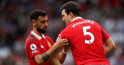 One moment sums up the difference between Bruno Fernandes and Harry Maguire as Manchester United captain
