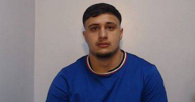 The mug shot of the man who killed a pregnant mum-of-two in 123mph horror M66 crash