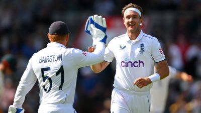 Broad reaches milestone as England make promising start at Old Trafford