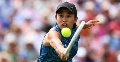 Chinese tennis player Zhang retires in tears after opponent erases mark on court
