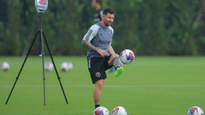 Lionel Messi Set For Inter Miami Debut But Maybe Off The Bench
