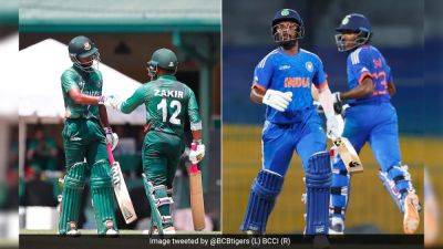 Yash Dhull - IND A vs BAN A Live Score, Semi Final: Abhishek Sharma, Nikin Jose Eye Recovery For India A vs Bangladesh - sports.ndtv.com - India - Bangladesh - Pakistan