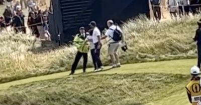 Billy Horschel - Corey Conners - Star - Alex Noren - Royal Liverpool - Billy Horschel turns Open security guard as he huckles Just Stop Oil protester off Royal Liverpool course - dailyrecord.co.uk - Usa