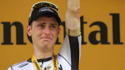 Matej Mohoric honours late team-mate Gino Mader with stage 19 Tour de France win
