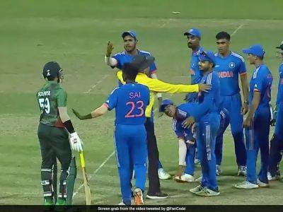 Yash Dhull - Sai Sudharsan - Watch: Not Again! India A, Bangladesh A Stars Engage In Heated Argument At Emerging Asia Cup - sports.ndtv.com - India - Bangladesh - Pakistan