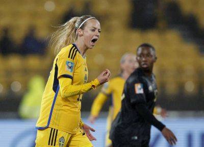 Sweden fight back to sink South Africa late on at Women's World Cup - thenationalnews.com - Sweden - South Africa