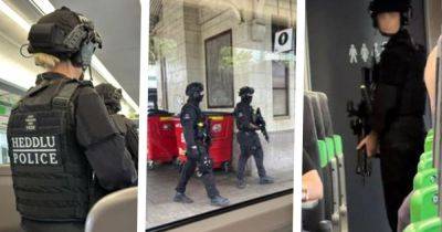 Live updates after armed police enter carriage and all trains are stopped at Cardiff Central Station