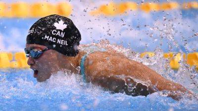 Adam Peaty - Canada's Maggie Mac Neil captures world silver in women's 100m butterfly - cbc.ca - Britain - Qatar - Usa - Canada - China - Japan