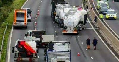 LIVE: M6 closed both directions after crash involving three lorries