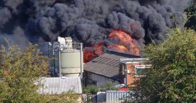 LIVE updates: Residents urged to keep windows and doors closed as large fire breaks out in Bury with smoke seen for miles