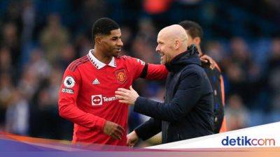 Marcus Rashford - Dear Ten Hag, Rashford Nggak Nyaman Main di Posisi Ini - sport.detik.com