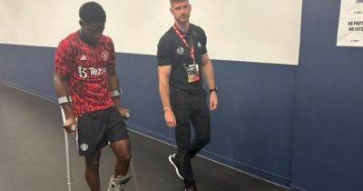 Erik ten Hag addresses Kobbie Mainoo injury after Manchester United player pictured on crutches